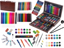 Set artistico in legno 123 pezzi