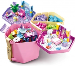 Sluban secchiello con mattoncini rosa