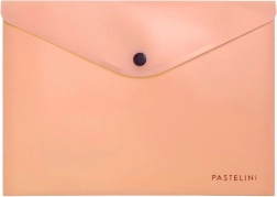 Busta a libro pastello con bottone A5