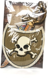 Spada e scudo di schiuma pirata