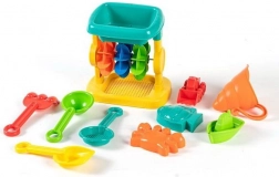 Set per la sabbia con mulino, 10 pezzi