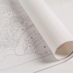 Dipingi con i numeri con cornice 30 × 30 cm per bambini