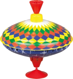 Trottola in metallo multicolor 19 cm