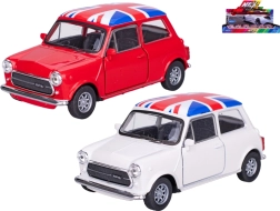 Modello in metallo Welly Mini Cooper 1300 UK 1:43 con porte apribili e pull-back