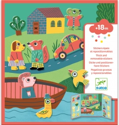 Adesivi riposizionabili per i più piccoli Animali DJECO