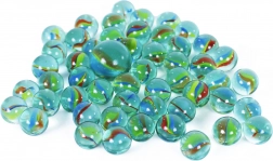 Biglie di vetro con motivi arcobaleno