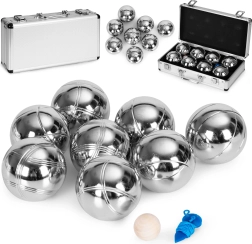 Set pétanque 8 bocce con valigetta e accessori