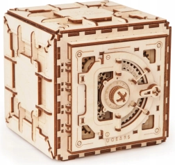 Cassaforte meccanica in legno UGEARS – puzzle 3D 179 pezzi