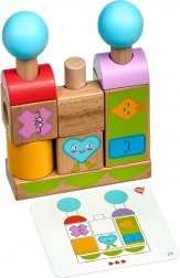 Lucy & Leo forme ed emozioni – puzzle in legno con schede modello