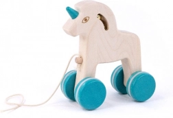 Bajo unicorno trainabile in legno