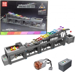 Set di costruzione pista a biglie con motore elettrico, 1038 pezzi