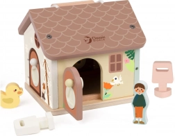 Casetta in legno con inserti per bambini