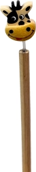 Matita di legno con testa di mucca