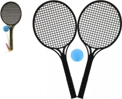 Set per soft tennis con racchette nere e pallina