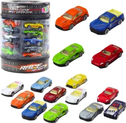 Set di automobiline in metallo in tubo 1:64 – auto sportive moderne, 25 pz