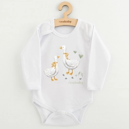 Body per bambini con stampa New Baby Ochette, manica lunga, taglia 74 (6–9 mesi)