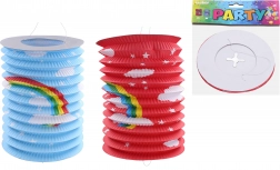 Lampion cilindro Arcobaleno 15 cm