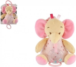 Elefante musicale di peluche TULILO 18 cm rosa