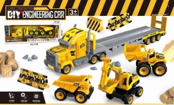 Camion – carro attrezzi con veicoli da cantiere