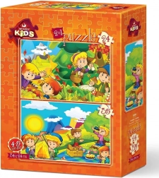 Puzzle Autunno e Primavera 24+35 pezzi