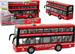 Autobus a due piani con luci e suoni 1:16 – Rosso