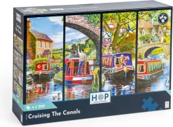 HOP Puzzle Navigazione sui canali d'acqua 4x500 pezzi