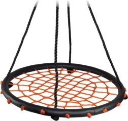 Bino Nido altalena per bambini nero-rosso