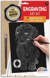 Immagine da grattare argento cane GRAFIX