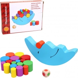 Rulli di legno con Luna