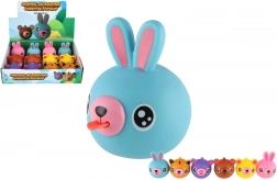 Animale di gomma fischiante con lingua 6 cm