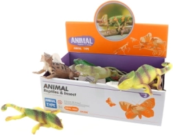 Lucertole di gomma per bambini 15 cm – mix di tipi