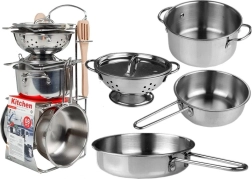 Set di Utensili da Cucina in Acciaio Inox 8 Pezzi