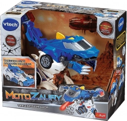 VTech Motozauri Terizinosauro Oxor – giocattolo interattivo 2 in 1 auto della polizia