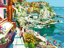Puzzle RAVENSBURGER Romanticismo nelle Cinque Terre – 1500 pezzi