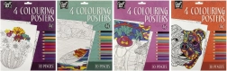 Set di poster da colorare Craft ID con matite colorate