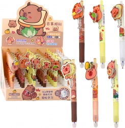 Penna gel Kapibara con elemento rotante inchiostro blu