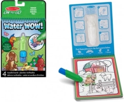 Colorazione magica con acqua Animali libro da colorare con pennello ad acqua