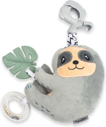 Bradipo di peluche con clip New Baby 15 cm