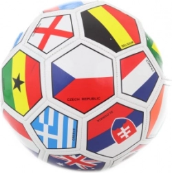 Pallone da calcio con bandiere misura 5