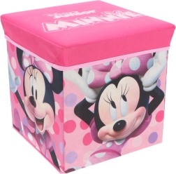 Box contenitore pieghevole e pouf Minnie Mouse Cozy Noxxiez