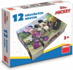 Cubetti in legno con licenza Mickey Mouse – 12 cubi