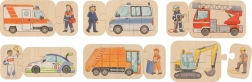 Puzzle in legno veicoli 6 in 1 goki