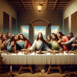 Pittura Diamante L'Ultima Cena 30x40 cm