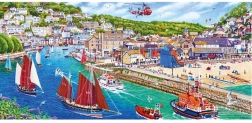 puzzle panoramico Porto di Looe di Gibsons, 636 pezzi