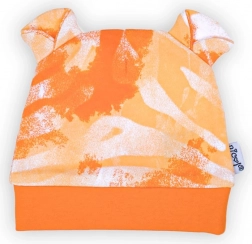 Cappellino neonata in cotone Nicol Tomi arancione