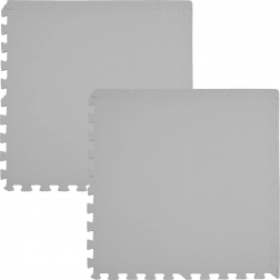Tappetino in schiuma morbida HUMBI 120 × 60, grandi puzzle impermeabili, grigio, 2 pz