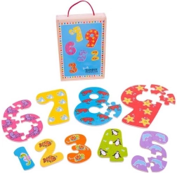 Puzzle educativo numeri 1–9