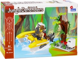 Set di costruzione Jungle Defenders – motoscafo da ricognizione e albero
