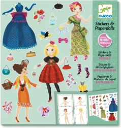 Djeco set di adesivi stilista di moda