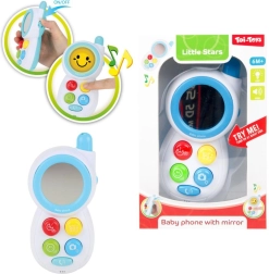 Telefono cellulare per bambini con specchietto, luci e suoni